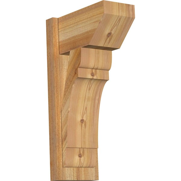 Ekena Millwork Olympic Slat Rough Sawn Outlooker, Western Red Cedar, 8"W x 14"D x 26"H OUT08X14X26OLY06RWR - main